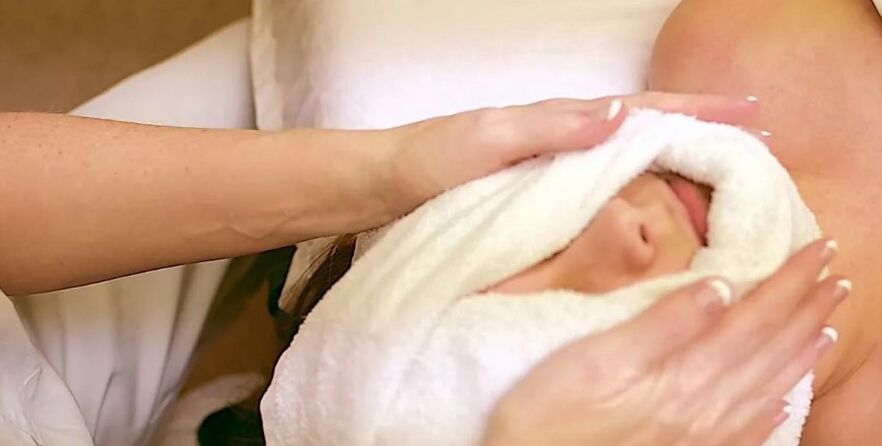 Massage with a towel